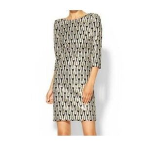 Ark & Co Sequin Dress Cocktail Party 3/4 Sleeve Sheath Dress M